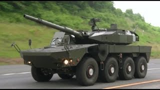 JGSDF  105mm 8X8 Maneuver Combat Vehicle MCV Testing 1080p [upl. by Moclam]