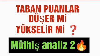 Taban Puanları Düşer mi Yükselir mi  2 analiz 👉Eşit Ağırlık yks2024 üniversite tercihler [upl. by Turino]