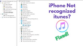 How to Solve iTunes Won’t Recognize your iPhone Windows 10 [upl. by Pederson]