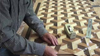 Woodworking Veneer inlay [upl. by Acinelav]