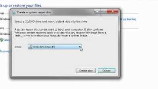 Make a bootable system repair disc in Windows 7 [upl. by Diandre]