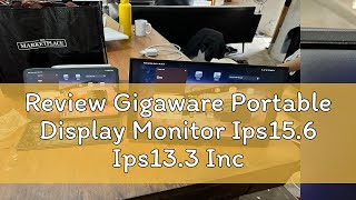 Review Gigaware Portable Display Monitor Ips156 Ips133 Inch Notebook Expansion Secondary Screen [upl. by Avek]