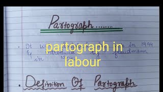 Partograph in labour  Nursingparamedicalnotes [upl. by Arak]