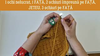 BUTONIERELE  vesta Monica a VIIIa parte vestatricotata handmade knitt [upl. by Bee277]