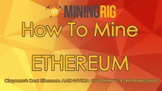 How to Mine Ethereum Only With Claymores Dual Miner [upl. by Vizza]