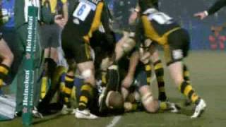 Wasps vs Clermont Brawl [upl. by Ynitsed]