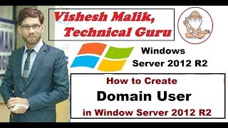 How to Create Domain User in Window Server 2012 R2 [upl. by Euphemie]