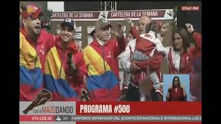 Con el Mazo Dando celebra programa 500 Inicio y editorial con Diosdado Cabello [upl. by Mcgannon]