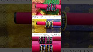 Customized hand made silk thread bangles📩DM for more details in Instagram ThreadedByHands [upl. by Jim]