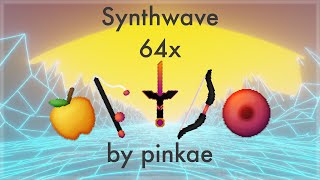 synthwave 64x by pinkae 189 Bedwars Texture Pack [upl. by Jordanson]