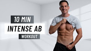 10 MIN INTENSE AB WORKOUT  Six Pack Abs At Home No Equipment [upl. by Ariaes]