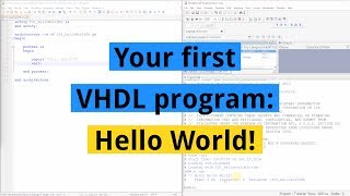 How to create your first VHDL program Hello World [upl. by Ahto301]