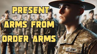 Present Arms PA from Order Arms OA and OA from PA Drill Sergeant Mod 5 army drillinstructor [upl. by Haakon]