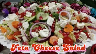 Feta Cheese Salad  Cooking with safia UK [upl. by Seaman]