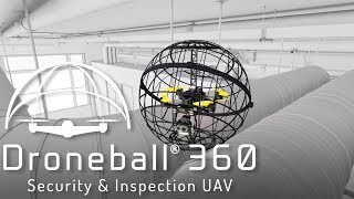 Droneball 360 Crash Tolerant Caged Drone For Inspection and Security Applications [upl. by Treacy]