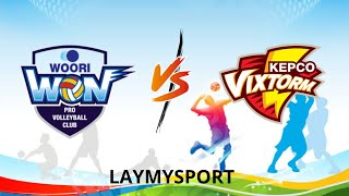 Live WOORI CARD VS KEPCO VIXTORM  KOREA VLEAGUE MEN 20242025 [upl. by Luzader]