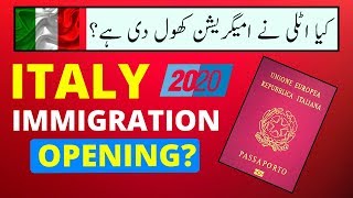 ITALY IMMIGRATION 2020 IS TO OPEN OR NOT SANATORIA IMMIGRATI IRREGOLARI ITALIA 2020  VISA GURU [upl. by Bogoch]