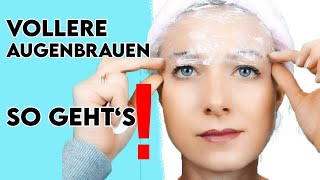 AUGENBRAUEN Lifting TUTORIAL für zuhause [upl. by Nevram]