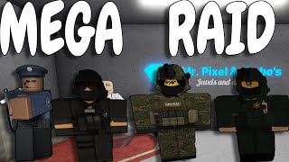 MEGA SWAT RAID Roblox Police Raid Simulator [upl. by Sherris]