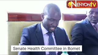 Senate Health Committee meet Bomet Governor Hillary Barchok on status of hospitals [upl. by Atterehs]