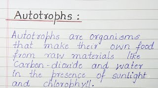 Autotrophs and Heterotrophs [upl. by Ralat]