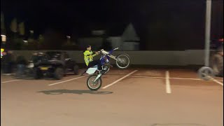 Yz 125 wildout in godby and xps 88br burnout [upl. by Ytsirhc]