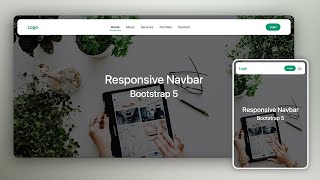 Bootstrap 5  How to create a Responsive Navbar  Step by Step Tutorial [upl. by Cliffes]