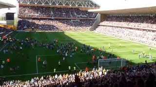 Wolverhampton Wanderers Wolves  Rotherham United Pitch invasion [upl. by Nosahc]