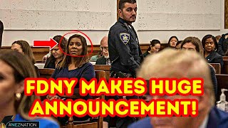 🚨BREAKING🚨FDNY Backtrack on HUNT for Firefighters who BOOED Letitia James amp cheered Donald Trump [upl. by Gabbey]