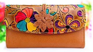 Cartera piel mujer [upl. by Dyolf]