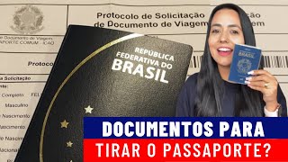 QUAIS DOCUMENTOS PRECISA PARA FAZER O PASSAPORTE PASSAPORTE 2021 [upl. by Anurb]