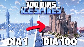 SOBREVIVI 100 DIAS EM UM MUNDO DE GELO NO MINECRAFT HARDCORE  O FILME [upl. by Huberty]