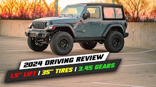 Modified 2024 Jeep Wrangler Driving Review [upl. by Geri]