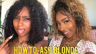 How to Bleach Bundles from Black to Ash Blonde with Wella Color Tango Beginner Friendly [upl. by Siraved]