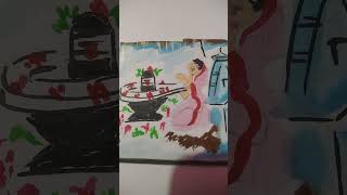 Lord shiva watch like subscribe colour of dream vlogs water colour painting how to draw essy way s [upl. by Azarria697]