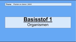 VMBO HAVO 1  Planten en dieren  1 Organismen  8e editie  MAX [upl. by Shlomo472]