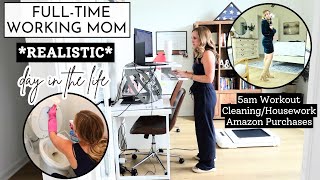 Realistic Working Mom Day in the Life  5am Workout Cleaning Mini Amazon Haul  Amanda Fadul [upl. by Oht160]