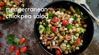 Mediterranean Chickpea Salad [upl. by Ahsoyek128]