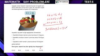 Sayı Problemleri Test 5 Soru 7 [upl. by Eidnew]