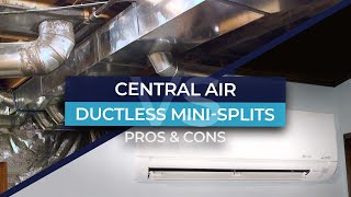 Central Air HVAC System VS Ductless MiniSplits Pros amp Cons [upl. by Ahsela]