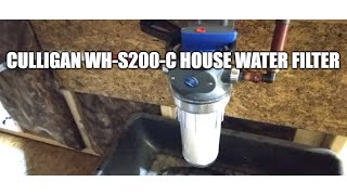 ReviewCulligan WHS200C Single Stage WholeHouse SedimentChemical Water Filtration System Filter [upl. by Nahtanha]