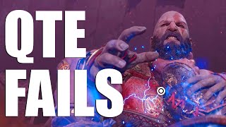 God of War Ragnarok  QTE Fails No HUD 4K 60FPS [upl. by Nnaeoj260]