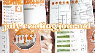 July Reading Journal Set Up  Plan With Me [upl. by Hanfurd195]