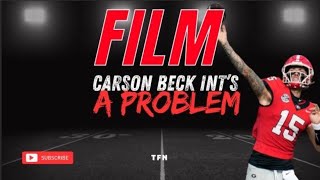 Carson Beck Film Breakdown  INTs Becoming a Problem for Georgia Football [upl. by Mahmud]