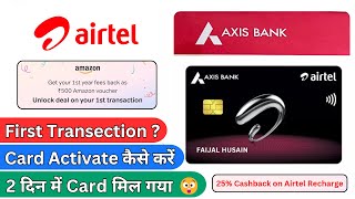 Axis Airtel Credit Card Activation ⚡ Pin Generation  Airtel Axis Bank Credit Card Unboxing 🔥 [upl. by Otrebile]