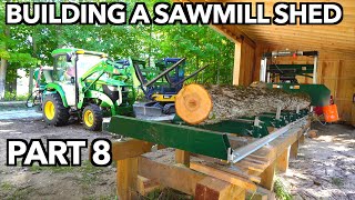 Sawmill Shelter amp A 15 Foot Beam From the Forest [upl. by Nekial]