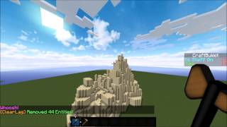 how to make a mountain with world edit  easy tutorial [upl. by Lemar]