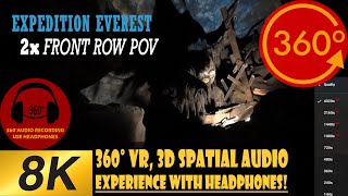 Expedition Everest POV 8K 360 VR with 3D Spatial Audio [upl. by Dall761]