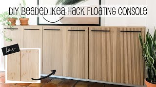 DIY IKEA Hack  Modern Floating Console [upl. by Carlstrom]