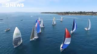 2018 Melbourne Hobart and Devonport yacht races  Channel Nine News [upl. by Bohlin]